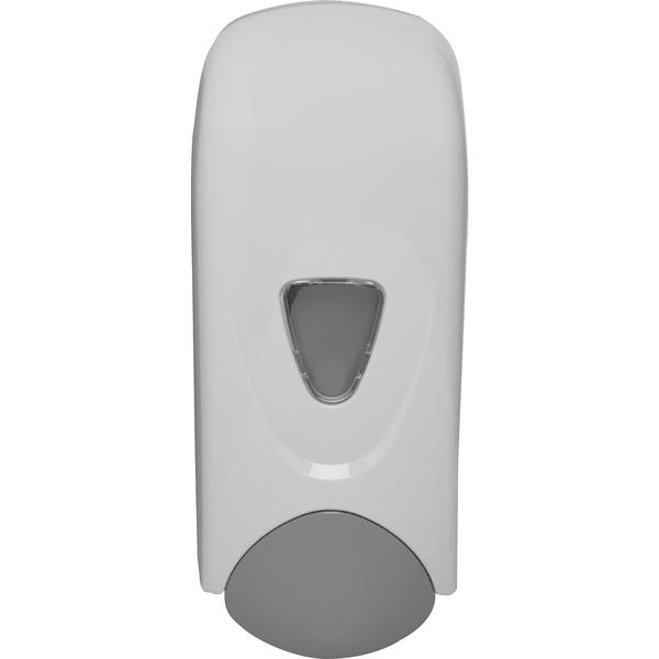 Genuine Joe 1000ml Liquid Soap Dispenser - Manual - 1.06 quart Capacity - Gray, White - 1Each