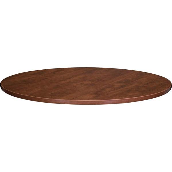 Lorell Essentials Conference Table Top - Cherry Round Top - 47.25
