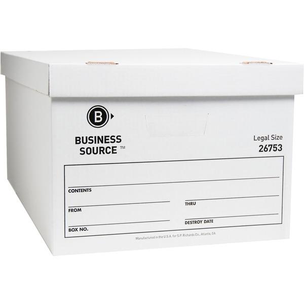 Business Source Lift-off Lid Light Duty Storage Box - External Dimensions: 15