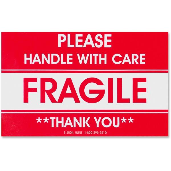 Tatco Fragile/Handle With Care Shipping Label - 