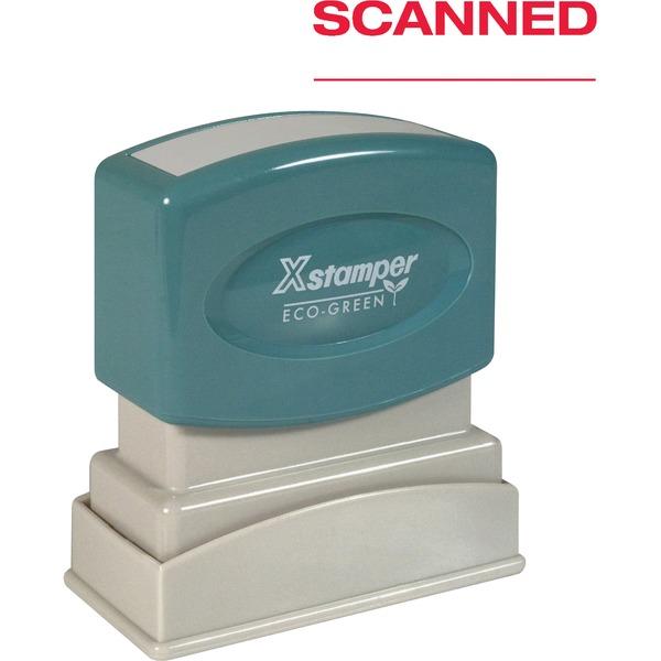 Xstamper SCANNED Pre-inked Stamp - Message Stamp - 