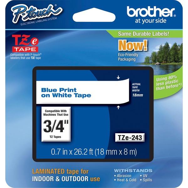  Brother P- Touch Tze Flat Surface Laminated Tape - 45/64 