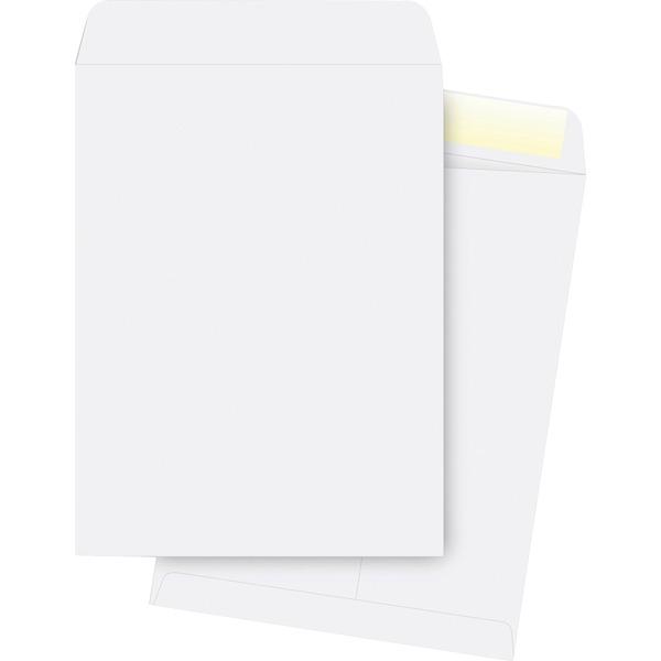 Business Source 28 lb. White Catalog Envelopes - Catalog - #13 1/2 - 10