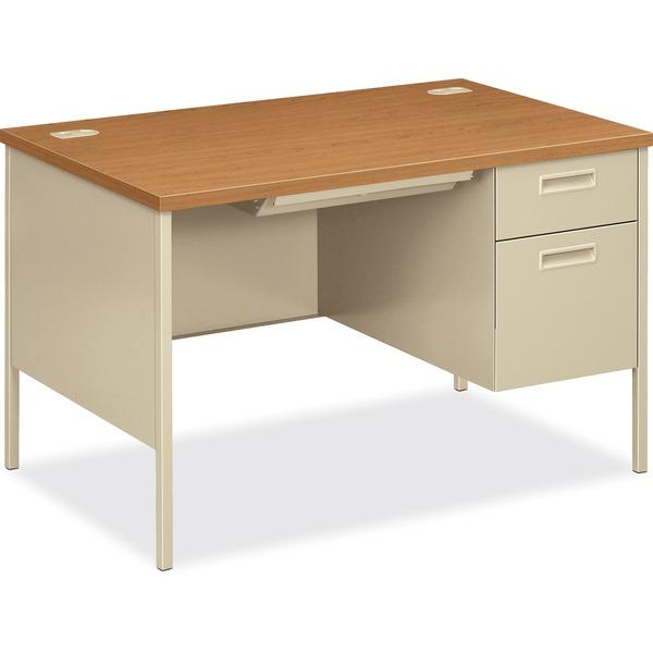 HON Metro Classic Right Pedestal Desk - 2-Drawer - 48