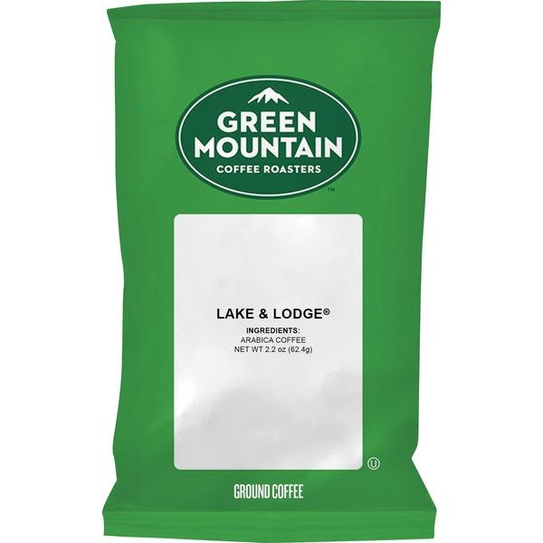 Green Mountain Coffee Roasters Lake & Lodge Coffee - Regular - Dark/Bold - 2.2 oz - 50 / Carton