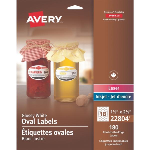 Avery® Sure Feed Labels - Permanent Adhesive - 1 1/2