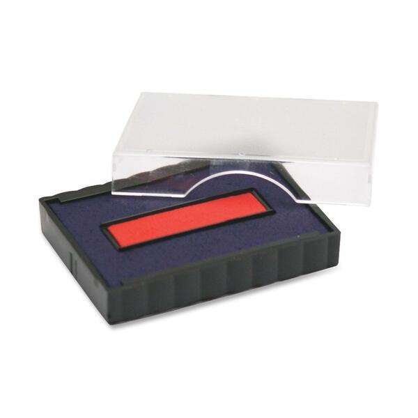Trodat Stamp Replacement Pad - 1 Each - Blue, Red Ink - Red, Blue - Plastic
