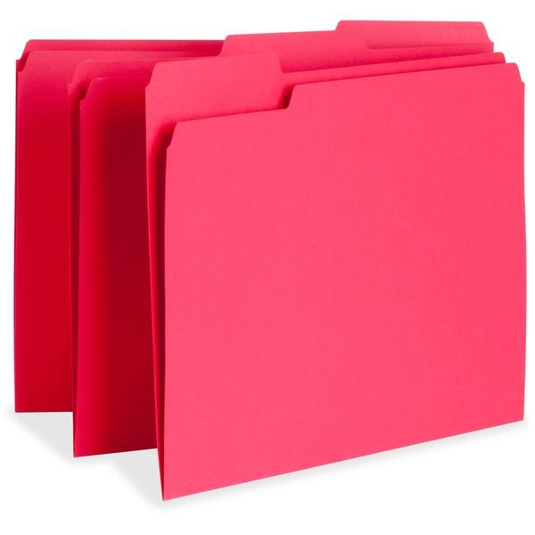 Business Source Color-coding Top-tab File Folders - Letter - 8 1/2