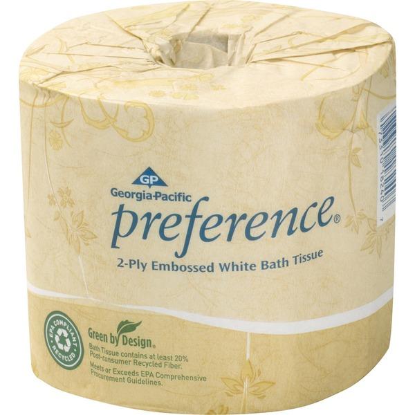 Georgia-Pacific Preference Embossed Bath Tissue - 2 Ply - 4