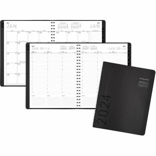 At-A-Glance Contemporary Weekly/Monthly Appointment Book - Julian Dates - Weekly, Monthly - 1 Year - January 2021 till December 2021 - 8:00 AM to 5:30 PM - 1 Week, 1 Month Double Page Layout - 8 1/4