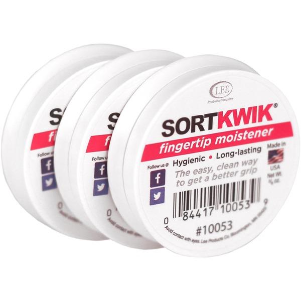 LEE SortKwik Multi-pack Fingertip Moistener - White - Non-toxic, Odorless