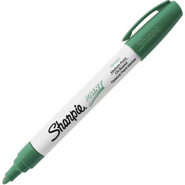 Sharpie Paint Marker - Medium Marker Point - Green Oil Based Ink - 1 Each