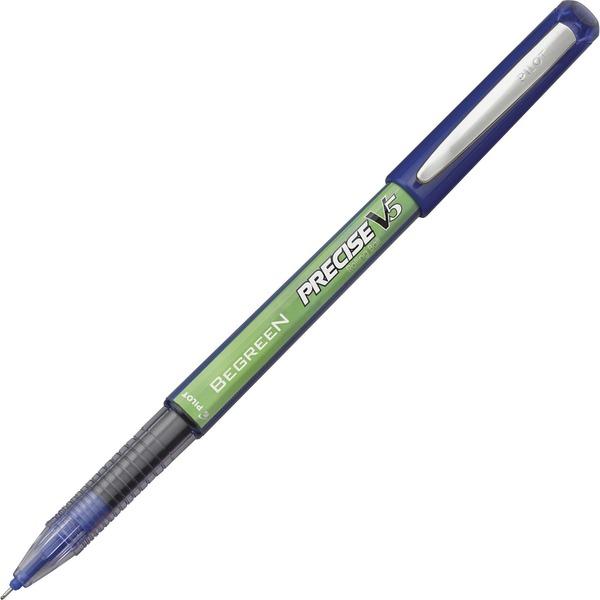 Pilot Precise BeGreen V5 Extra-Fine Rolling Ball Pens - Extra Fine Pen Point - 0.5 mm Pen Point Size - Needle Pen Point Style - Refillable - Blue - 1 Each