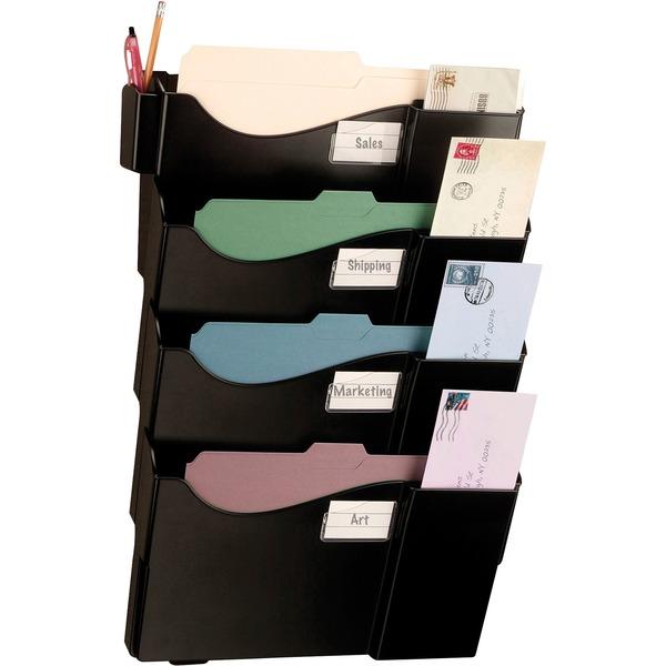 OIC Grande Central Wall Filing System - 4 Pocket(s) - 23.5