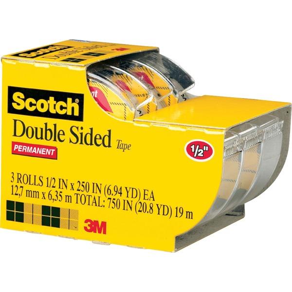 Scotch Double-Sided Tape - 20.83 ft Length x 0.50