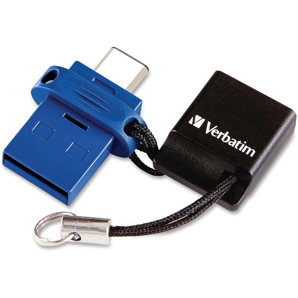 16GB Store 'n' Go Dual USB 3.0 Flash Drive for USB-C™ Devices - Blue - 16GB - Blue