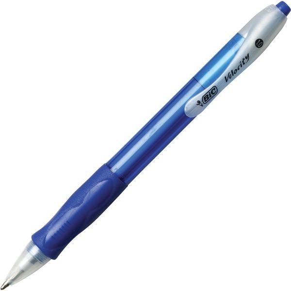 BIC Retractable Ballpoint Pens - Medium Pen Point - 1 mm Pen Point Size - Refillable - Retractable - Blue - Blue Barrel - Tungsten Carbide Tip - 36 / Box