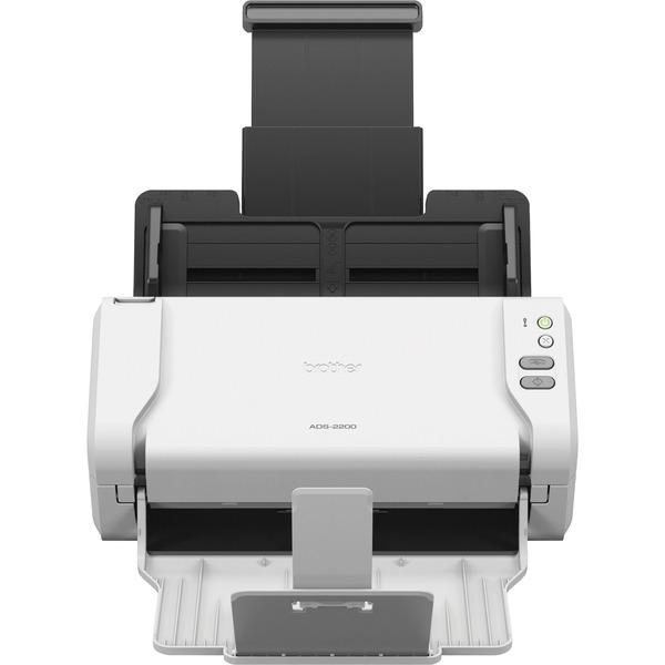 Brother ADS-2200 High-Speed Color Duplex Desktop Document Scanner with Touchscreen LCD - 48-bit Color - 8-bit Grayscale - 35 ppm (Mono) - 35 ppm (Color) - PC Free Scanning - Duplex Scanning - USB
