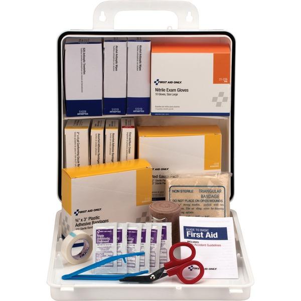 First Aid Only 75 Person Office First Aid Kit, 312 Pieces, Plastic Case - 312 x Piece(s) For 75 x Individual(s) - 9.8