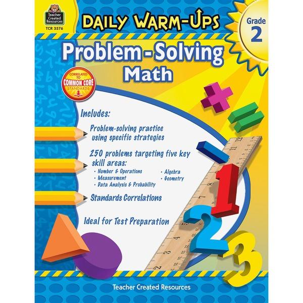  Teacher Created Resources Gr 2 Daily Math Problems Book Printed Book - Teacher Created Resources Publication - Book - Grade 2