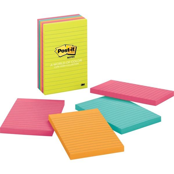 Post-it® Notes Original Notepads - Cape Town Color Collection - 4
