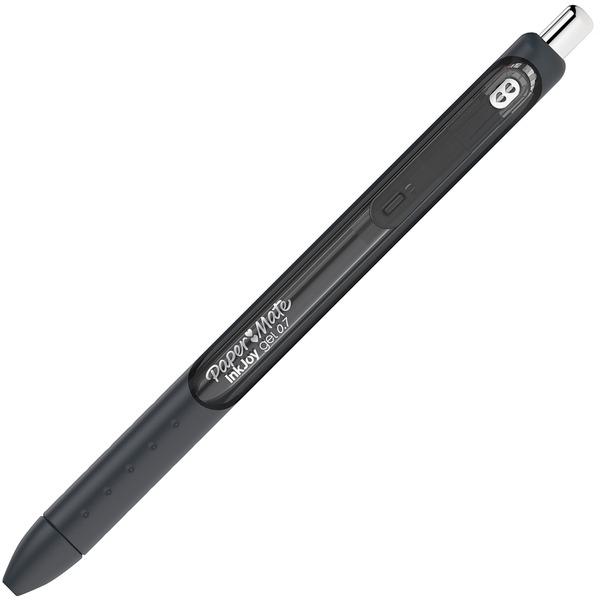 Paper Mate InkJoy Gel Pen - 0.7 mm Pen Point Size - Retractable - Black Gel-based Ink - Black Barrel - 10 / Pack