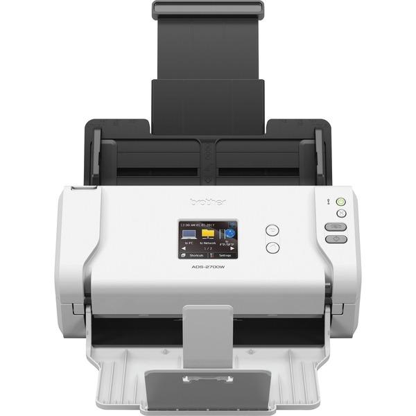Brother ADS-2700W Cordless Sheetfed Scanner - 600 dpi Optical - 48-bit Color - 8-bit Grayscale - 35 ppm (Mono) - 35 ppm (Color) - Duplex Scanning - USB