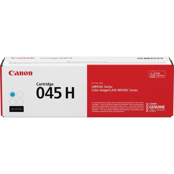 Canon 045H Toner Cartridge - Cyan - Laser - High Yield - 2200 Pages - 1 Each