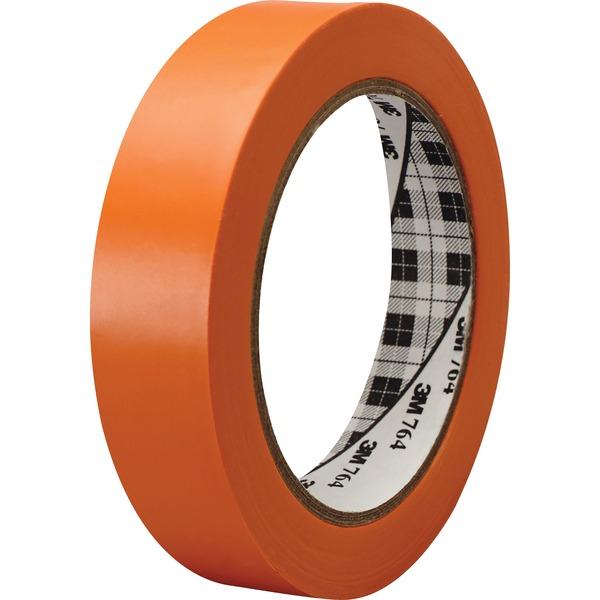  3m General- Purpose Vinyl Tape 764 - 36 Yd Length - 5 Mil Thickness - Rubber - 4 Mil - Polyvinyl Chloride (Pvc) Backing - 1 Roll - Orange