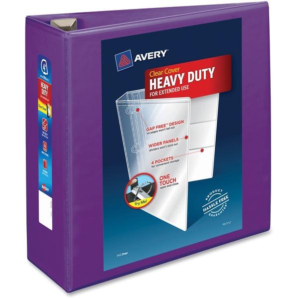 Avery® Heavy-duty View Binder - One Touch EZD Rings - 4