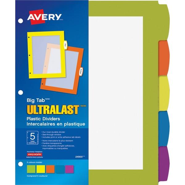 Avery® Ultralast Big Tab Dividers - 10
