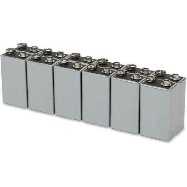 SKILCRAFT 9-Volt Battery - For Multipurpose - 9 V DC - Alkaline Manganese Dioxide - 12 / Pack