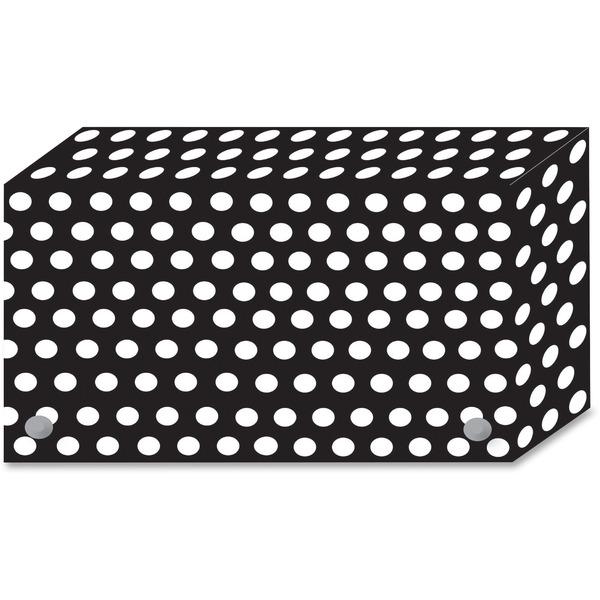 Ashley Black/White Dots Design Index Card Holder - For Index Card 4