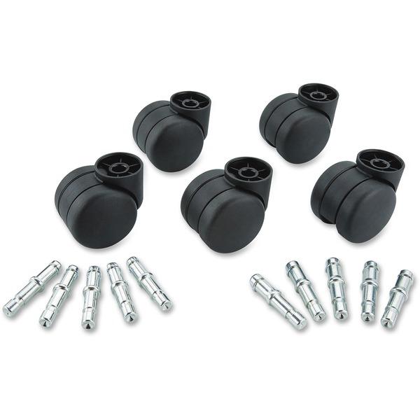 Master Mfg. Co Deluxe Futura Non-Hooded Carpet Caster Set - Includes 5 wheels and 10 stems; 5 each: 7/16