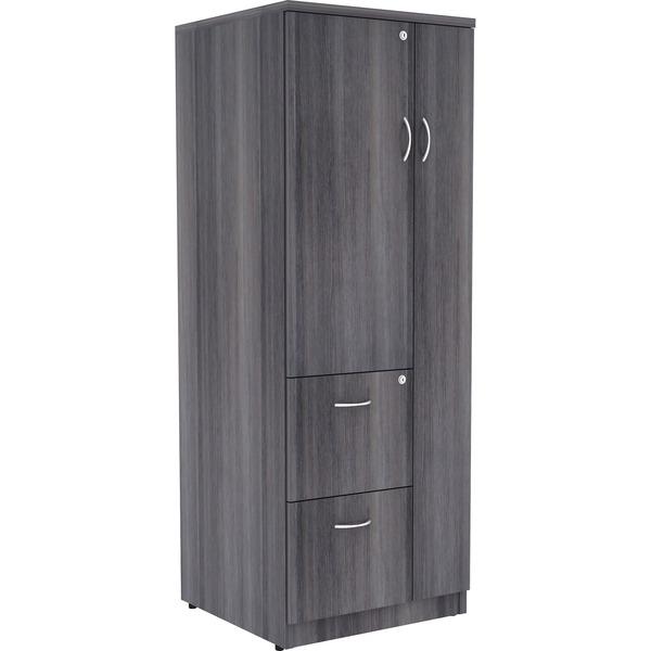  Lorell Relevance Tall Storage Cabinet - 2- Drawer - 23.6 