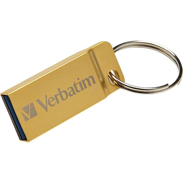 Verbatim 32GB Metal Executive USB 3.0 Flash Drive - Gold - 32 GBUSB 3.0 - Gold
