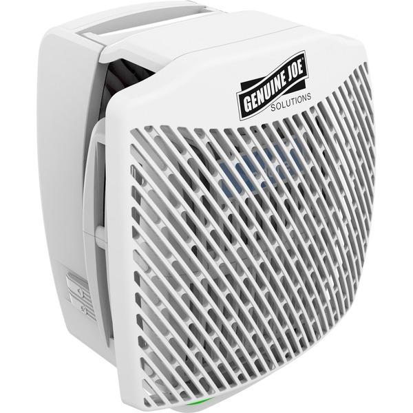 Genuine Joe Air Freshener Dispenser System - 30 Day(s) Refill Life - 44883.12 gal Coverage - 1 Each - White
