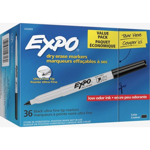 EXPO Low-Odor Dry-erase Markers - Ultra Fine Marker Point - 36 / Pack