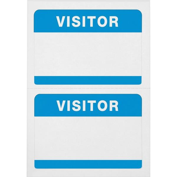 Advantus Self-Adhesive Visitor Badges - Removable Adhesive - 