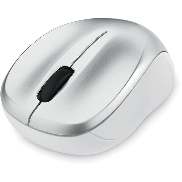 Verbatim Silent Wireless Blue LED Mouse - Silver - Blue LED - Wireless - Radio Frequency - Silver - 1 Pack - USB Type A - Scroll Wheel