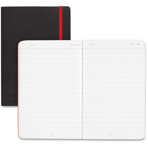 Black n' Red Soft Cover Business Notebook - Sewn - Ruled - 6