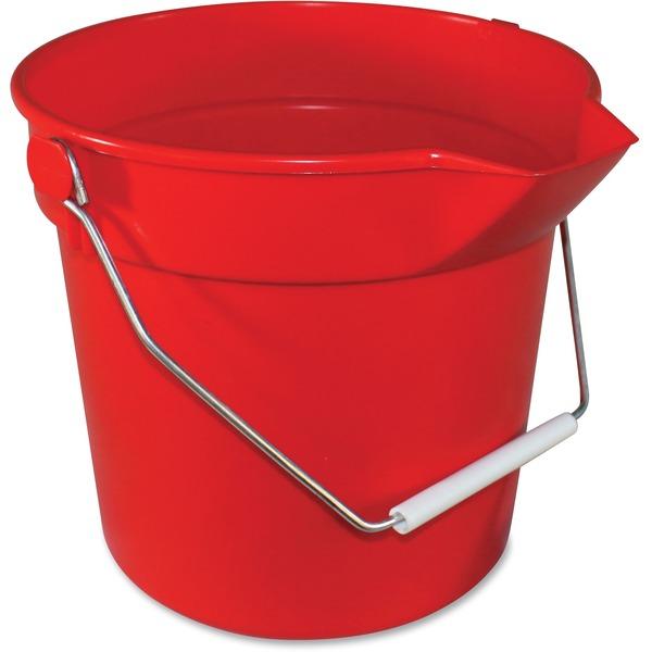 Impact Products 10-qt Deluxe Bucket - 10 quart - Heavy Duty, Rugged, Spill Resistant, Alkali Resistant, Acid Resistant, Embossed, Handle - 10.3
