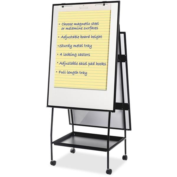 Bi-office Creation Station - Black Frame - Assembly Required - 1 Each