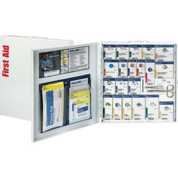 First Aid Only 50 Person Large SC 1st Aid Cabinet - 241 x Piece(s) For 50 x Individual(s) - 14.5
