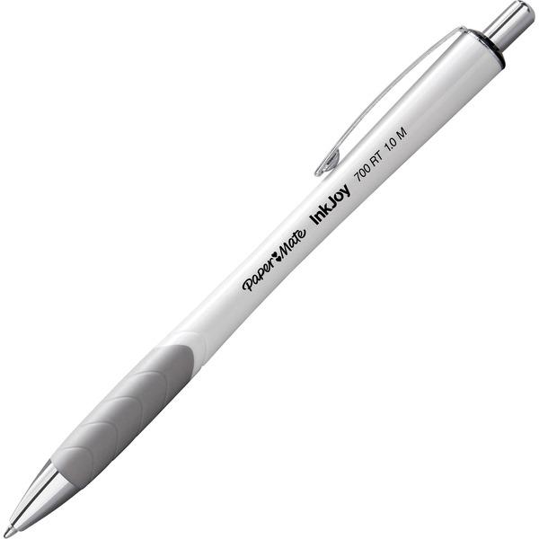Paper Mate InkJoy 700 RT Ballpoint Pens - 1 mm Pen Point Size - Retractable - Blue - White Barrel - 12 / Dozen