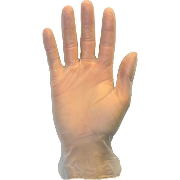 Safety Zone Powder Free Clear Vinyl Gloves - Small Size - Vinyl - Clear - Powder-free, Latex-free, Comfortable, Silicone-free, Allergen-free, DINP-free, DEHP-free - For Food, Janitorial Use, Cosmetics