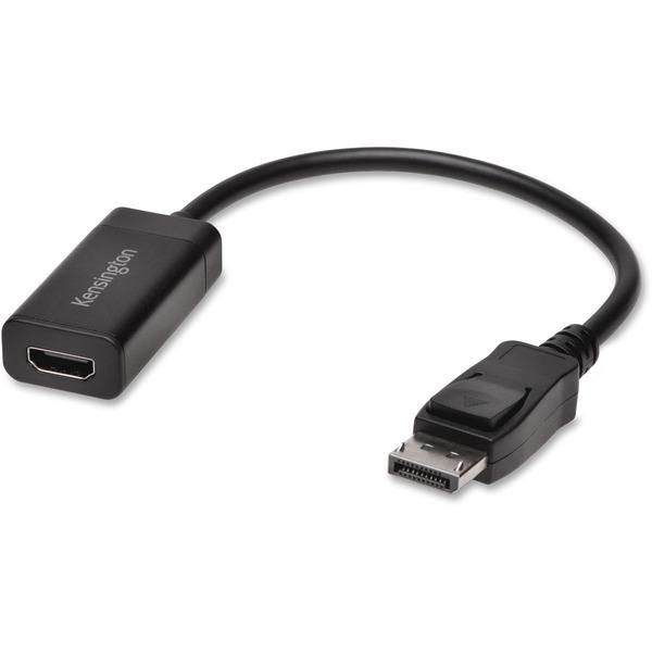 Kensington DisplayPort to HDMI 4K Video Adapter - 1 Pack - DisplayPort Digital Audio/Video - HDMI Digital Audio/Video - 1 Pack - DisplayPort Digital Audio/Video - HDMI Digital Audio/Video