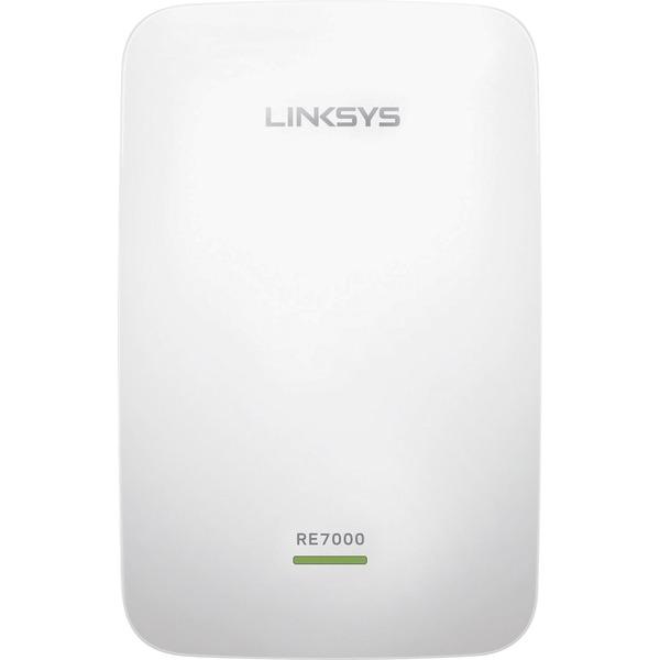 Linksys Max-Stream RE7000 IEEE 802.11ac 1.86 Gbit/s Wireless Range Extender - 5 GHz, 2.40 GHz - MIMO Technology - 1 x Network (RJ-45) - Ethernet, Fast Ethernet, Gigabit Ethernet - Wall Mountable - 1 P
