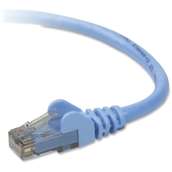  Belkin Rj45 High- Performance Cat 6 Patch Cable - Category 6 Network Cable - First End : 1 X Rj- 45 Male Network - Second End : 1 X Rj- 45 Male Network - 100 Gbit/S - Patch Cable - Blue - 1 Pack