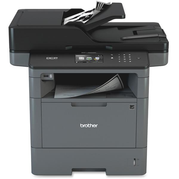 Brother DCP-L5650DN Laser Multifunction Printer - Monochrome - Duplex - Copier/Printer/Scanner - 42 ppm Mono Print - 1200 x 1200 dpi Print - 3.7